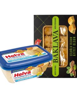 zestaw prezentowy dla łasucha chalwa z baklawa