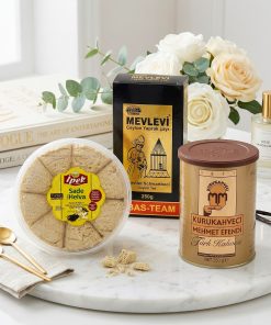 zestaw prezentowy kawa chalwa herbata