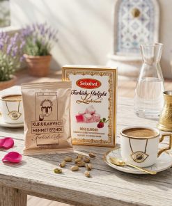 zestaw na prezent kawa lokum filizanki